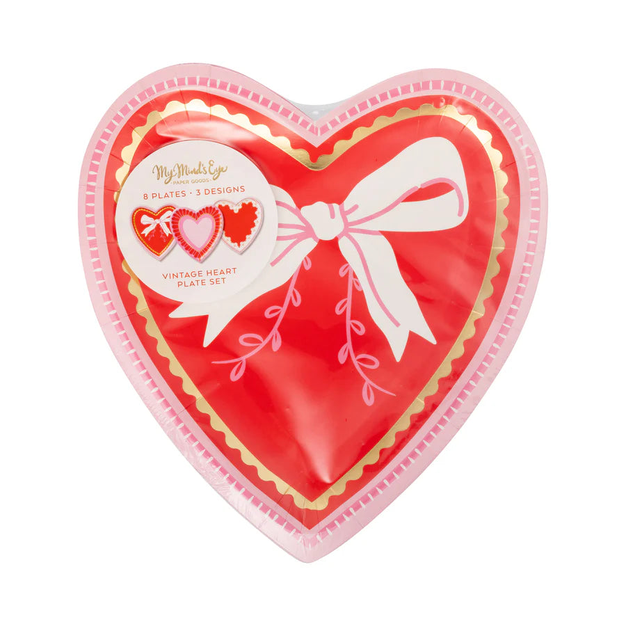 Vintage Heart Plates