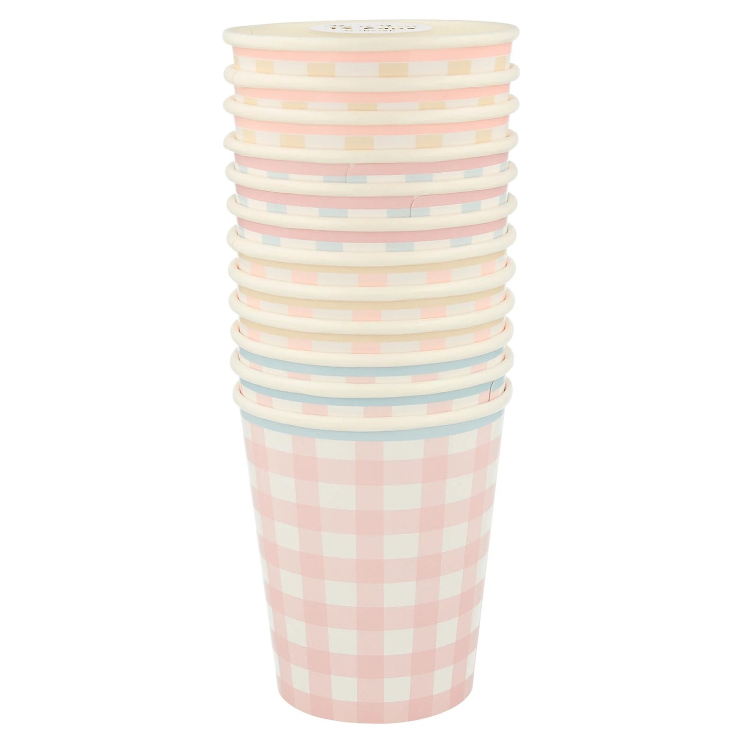Gingham Cups