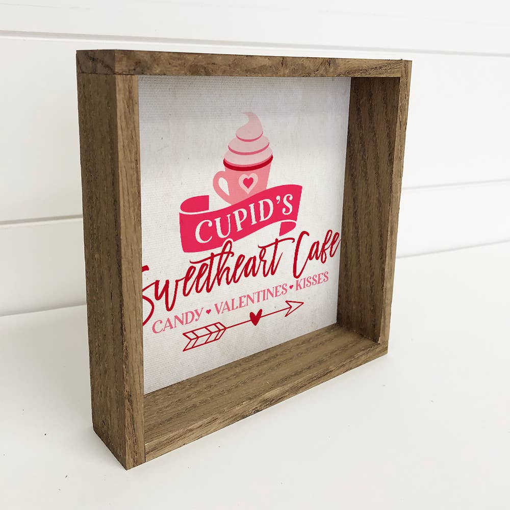 Cute Cupcake Sign Valentine's Home Decor - Sweetheart's Cafe