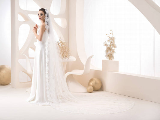 Handmade bridal veil