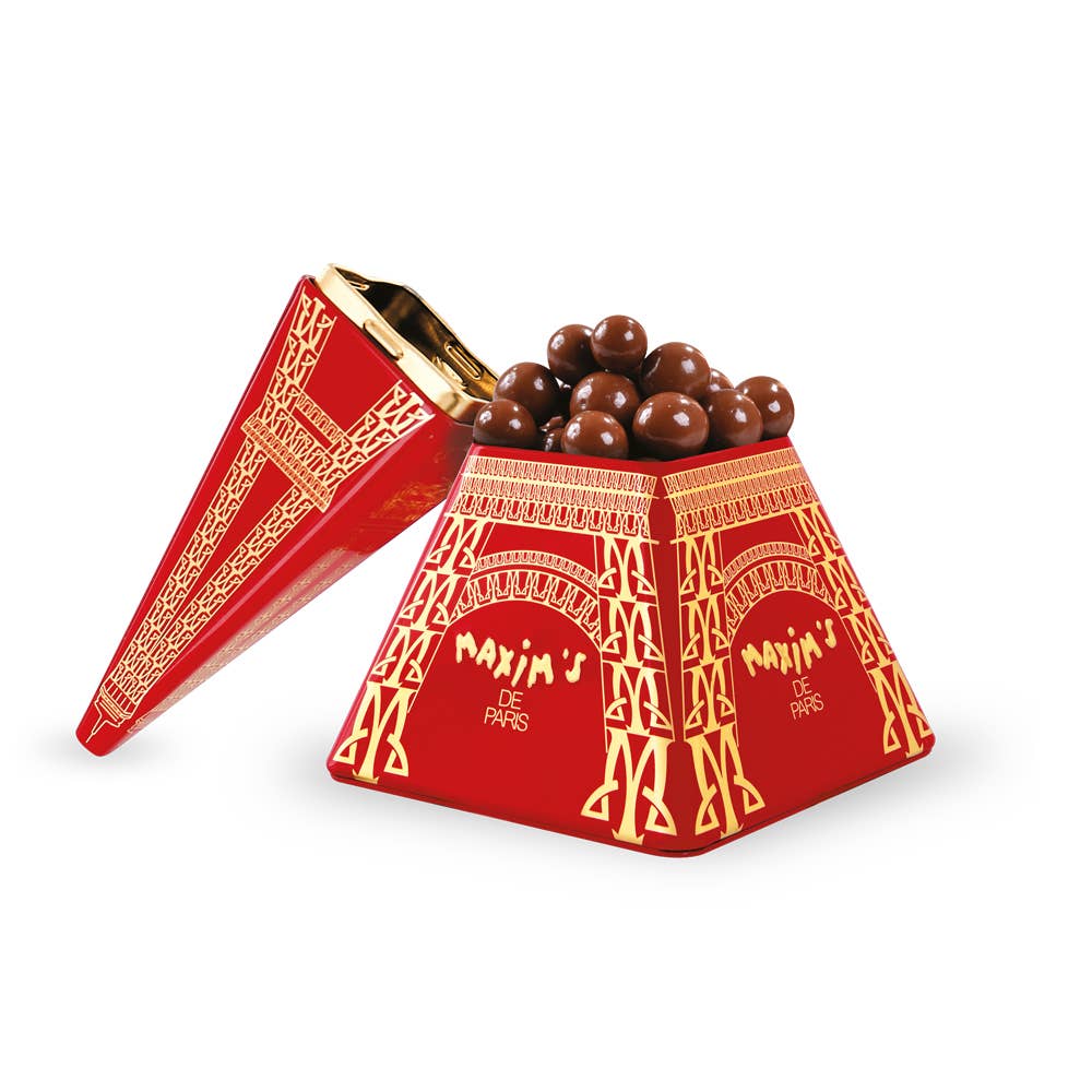 Set of 2 mini Eiffel Towers | Assorted chocolate pearls