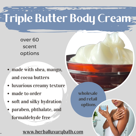 4 oz Triple Butter Body Cream