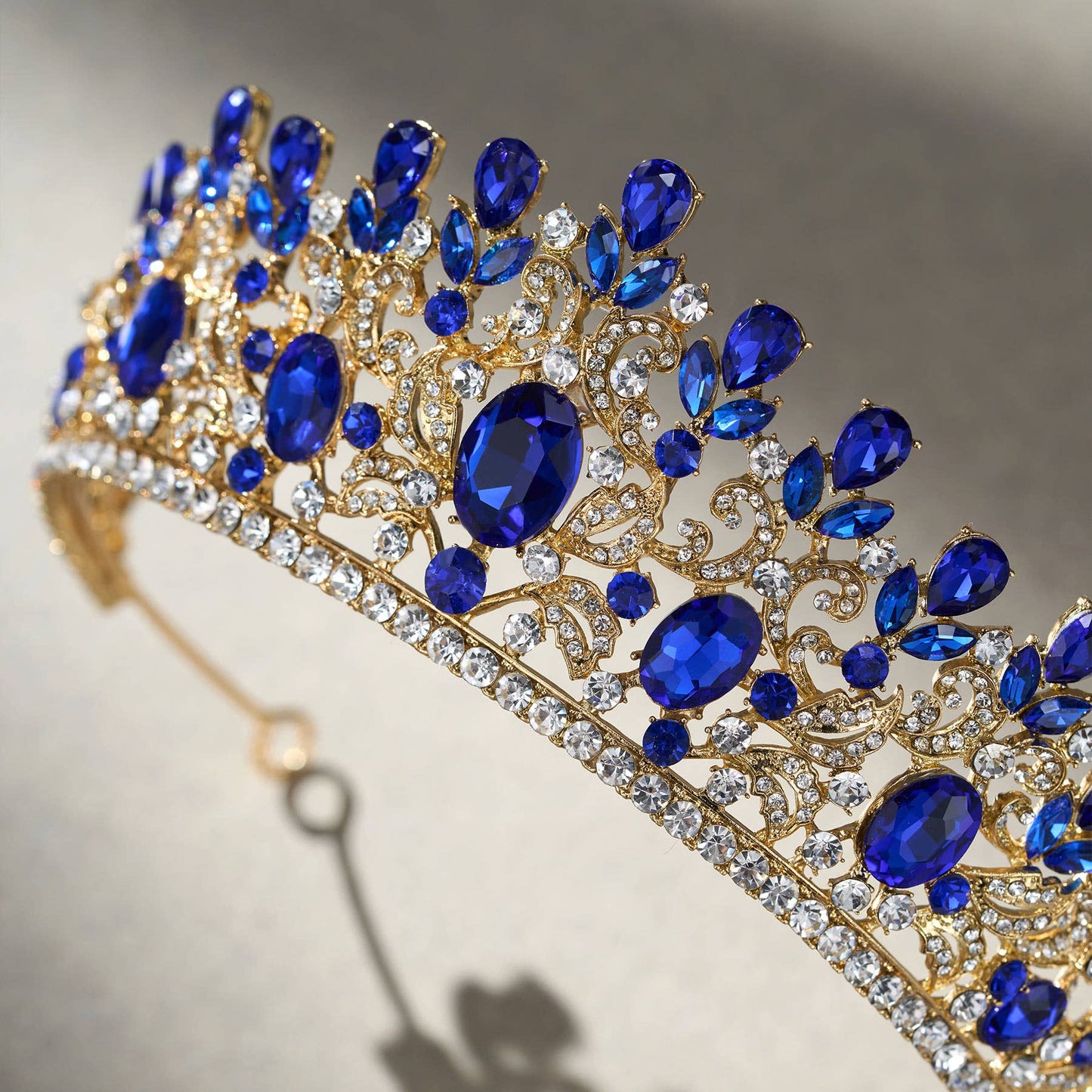 SWEETV costume crystal crowns: Silver