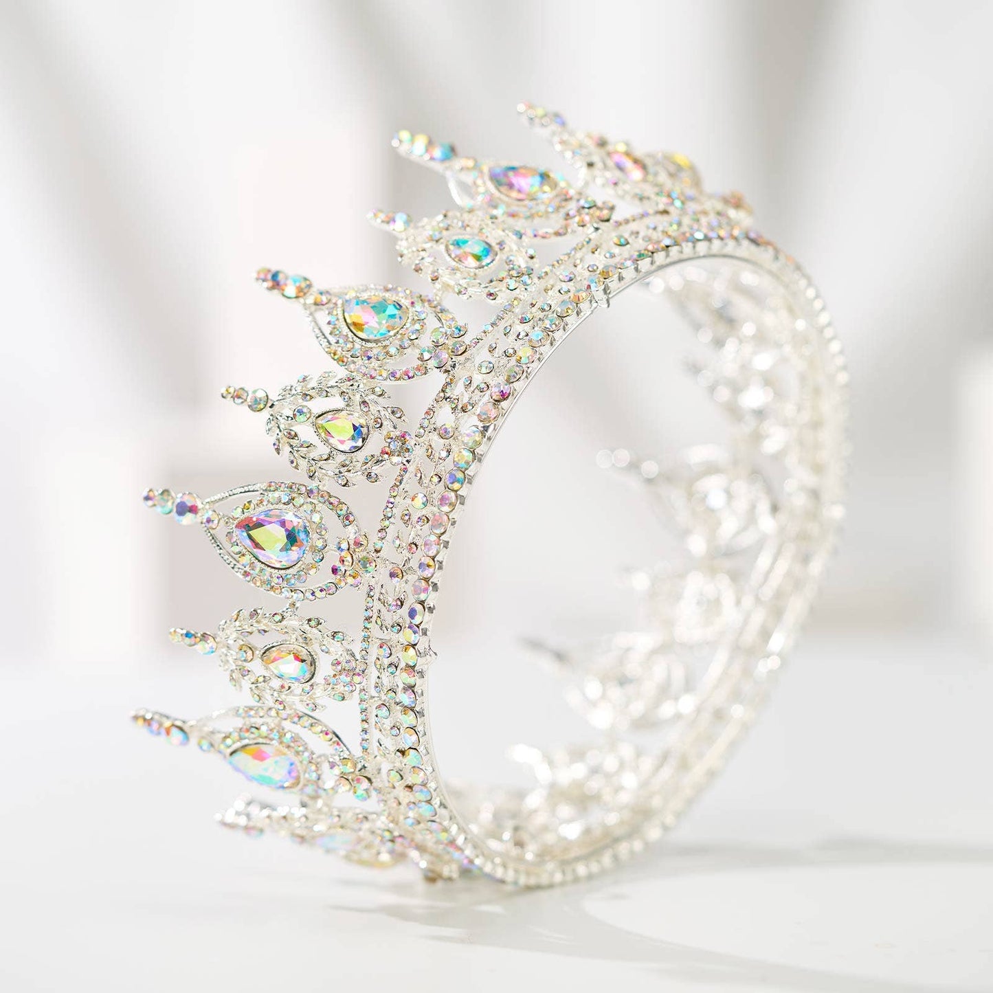 SWEETV Royal Queen Crown for Women: Silver