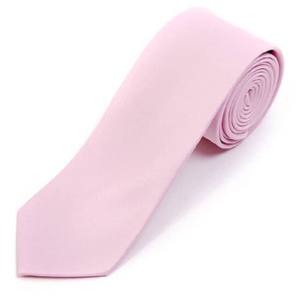 Poly Satin Solid 2.75" Slim Tie