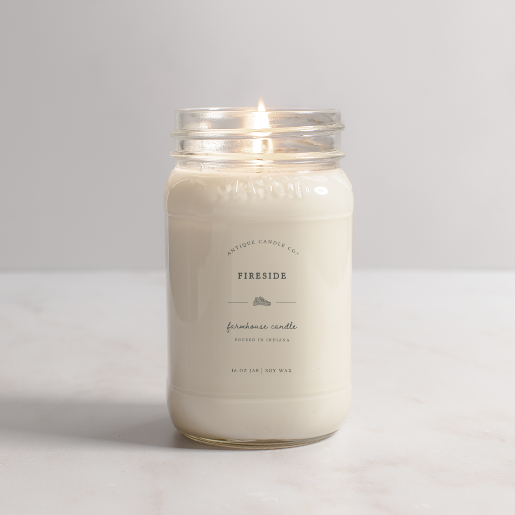 Fireside - Soy Wax Mason Jar Candle