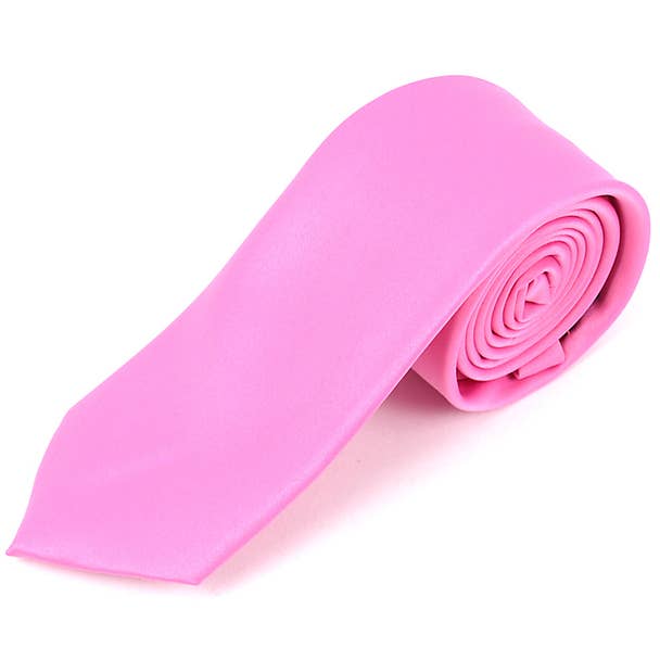 Poly Satin Solid 2.75" Slim Tie