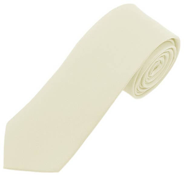 Poly Satin Solid 2.75" Slim Tie