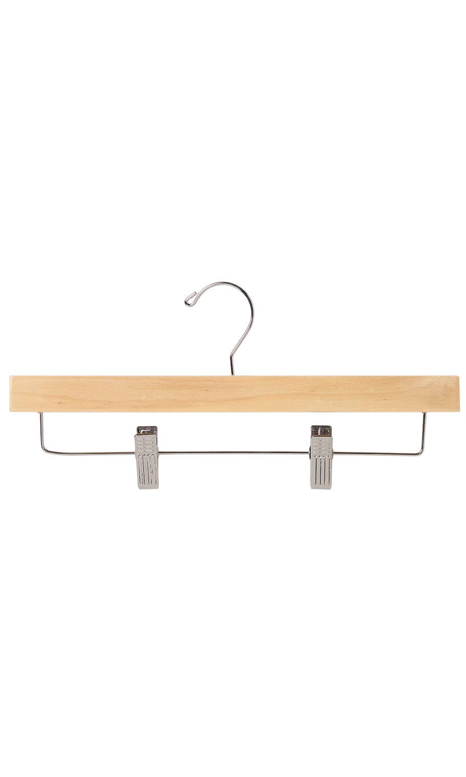 14 Inch Skirt And Pants Hangers - Natural  Wood - Case of 50