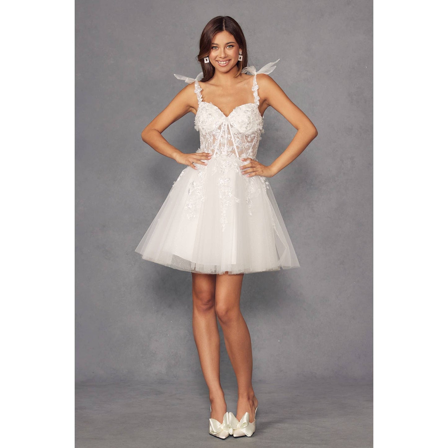 BABY DOLL WHITE W FLORAL