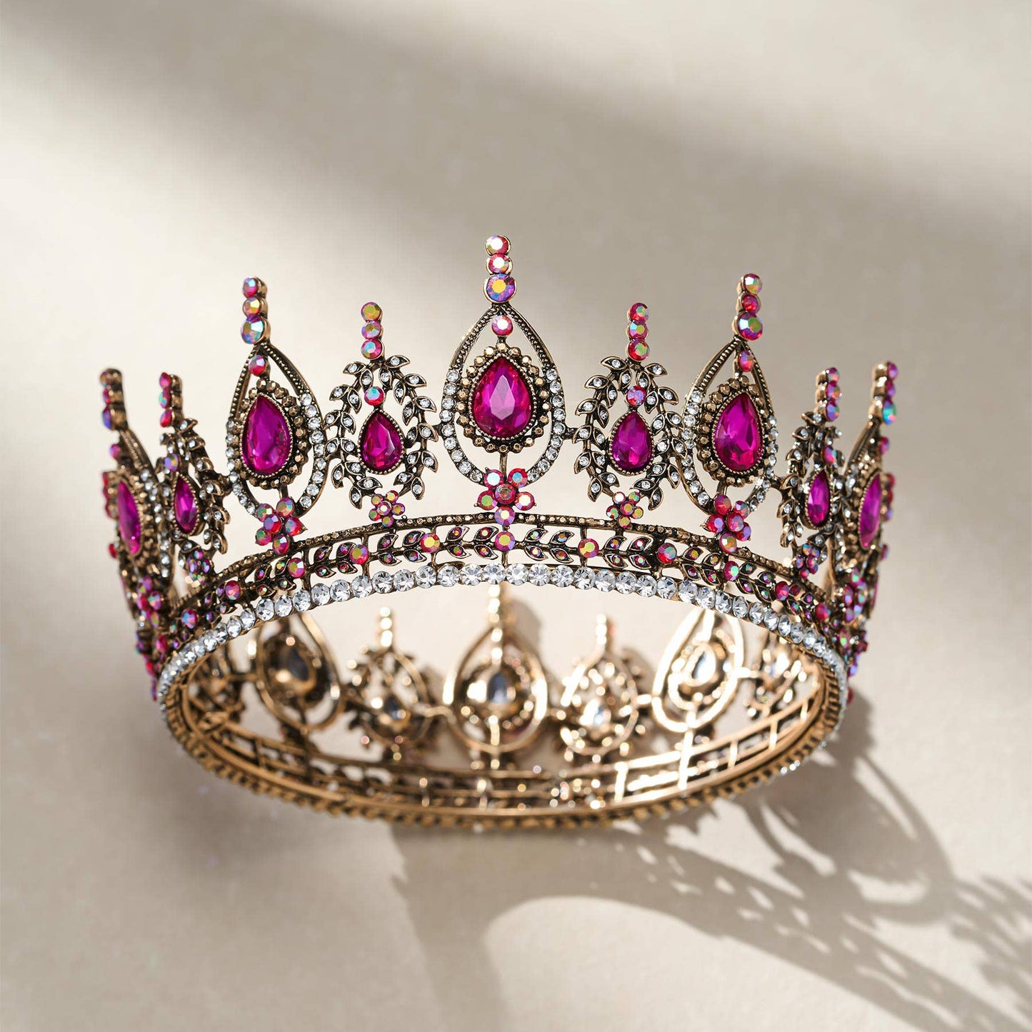 SWEETV Royal Queen Crown for Women: Black