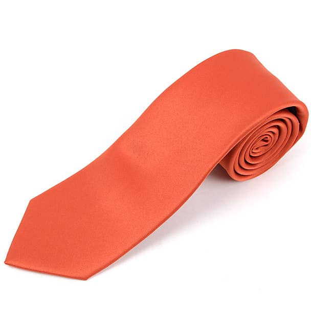 Poly Satin Solid 2.75" Slim Tie