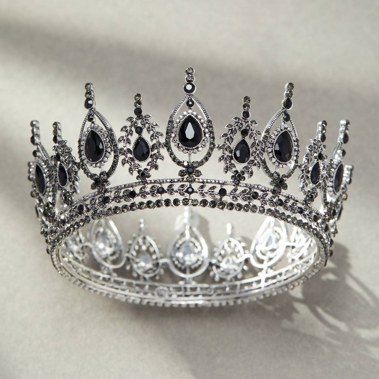 SWEETV Royal Queen Crown for Women: Black