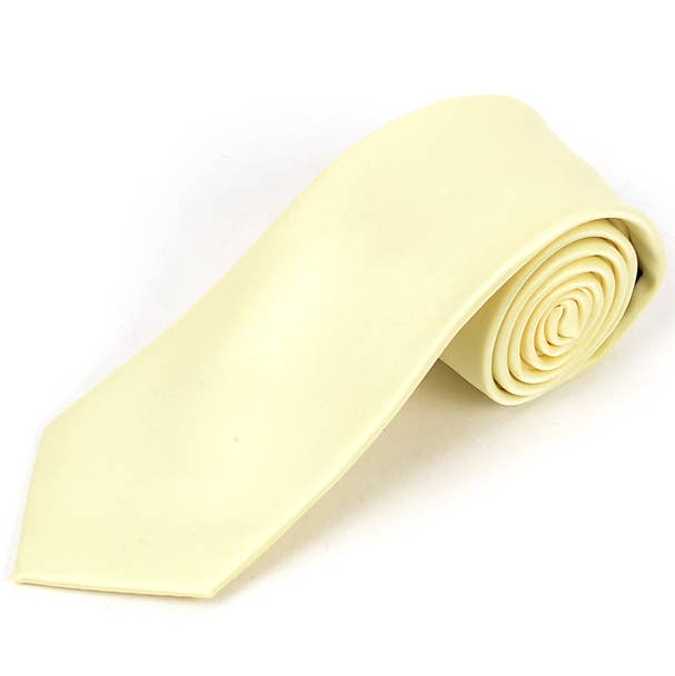 Poly Satin Solid 2.75" Slim Tie