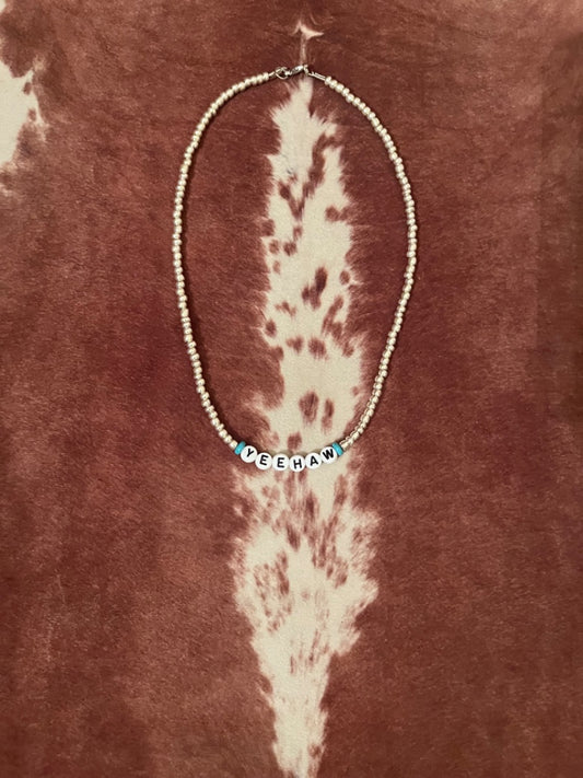 Yeehaw beaded necklace