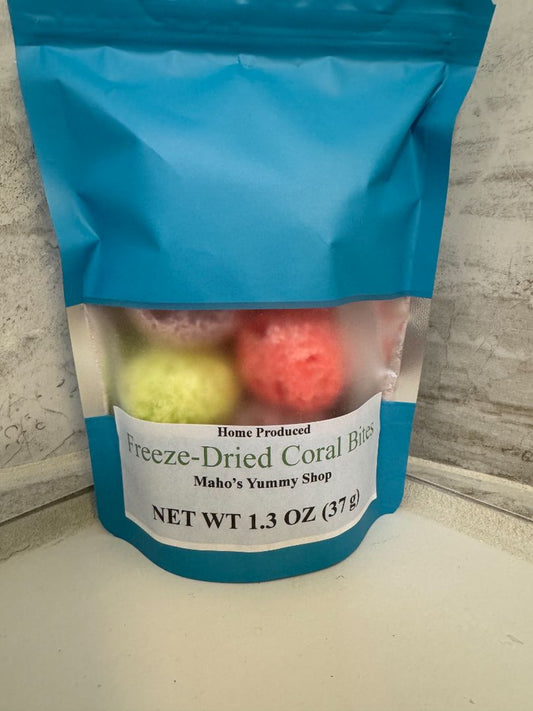 Maho's Yummy Shop Freeze-Dried Coral Bites, 1.3 ounces