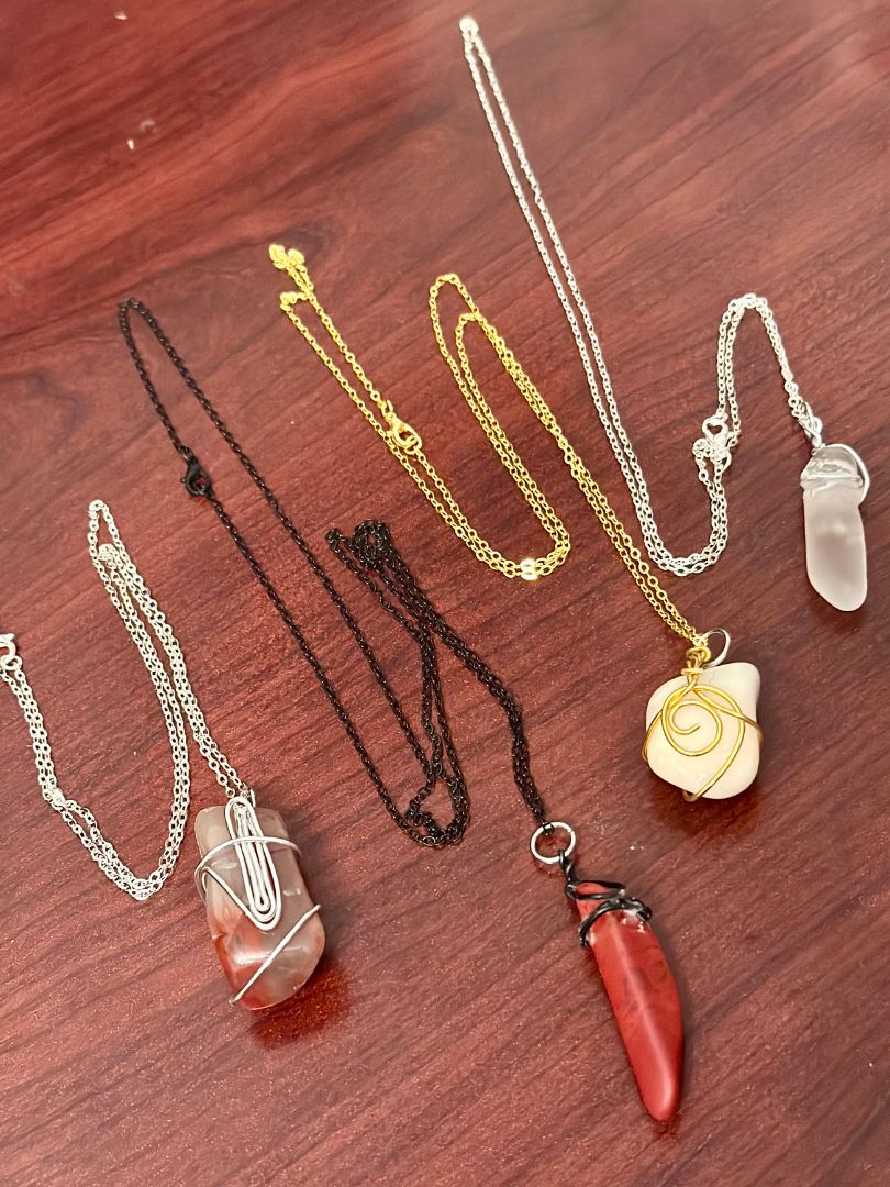 Multi Riley's Rocks Polished Rocks Necklace