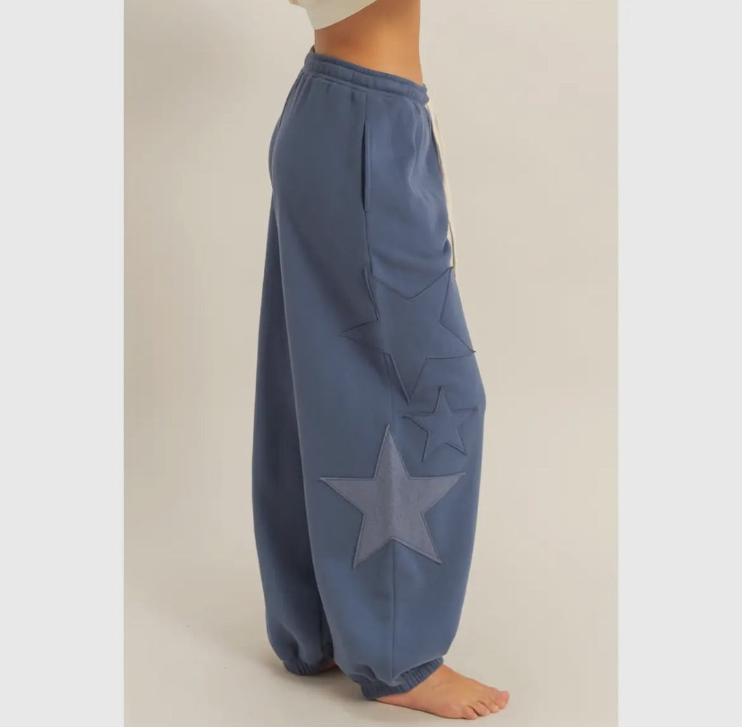 Dusty blue Hyfve Joggers, Medium