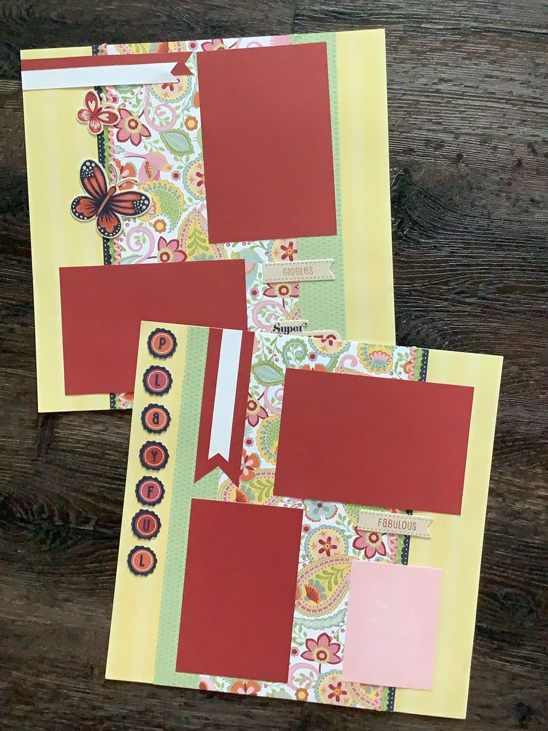 Premade Scrapbook Pages