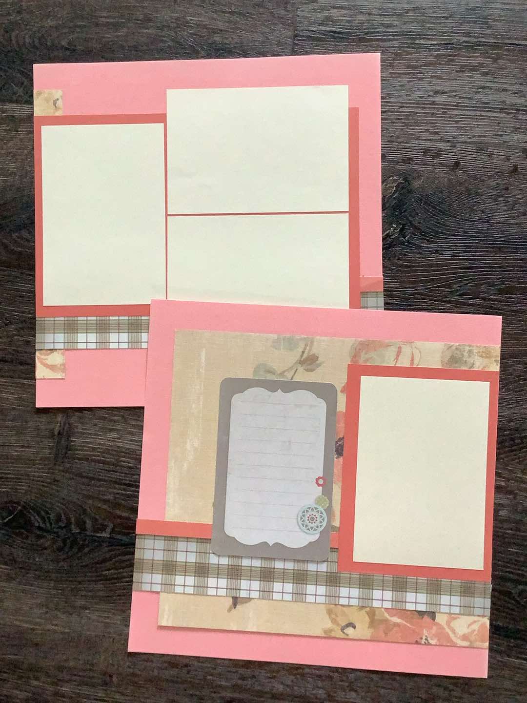 Premade Scrapbook Pages