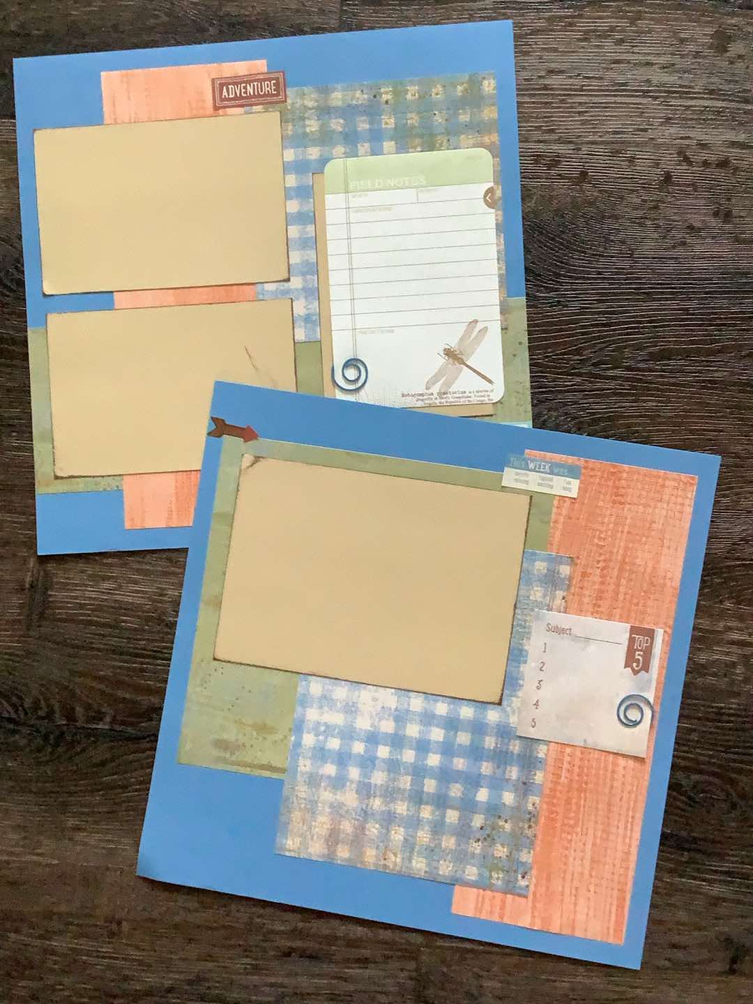 Premade Scrapbook Pages