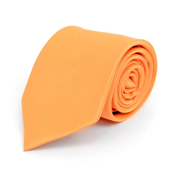 Poly Solid Satin Tie
