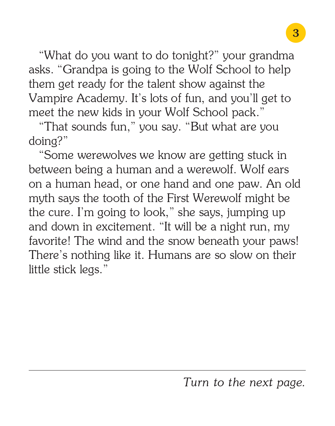 Your Grandparents Are Werewolves, Children's Book