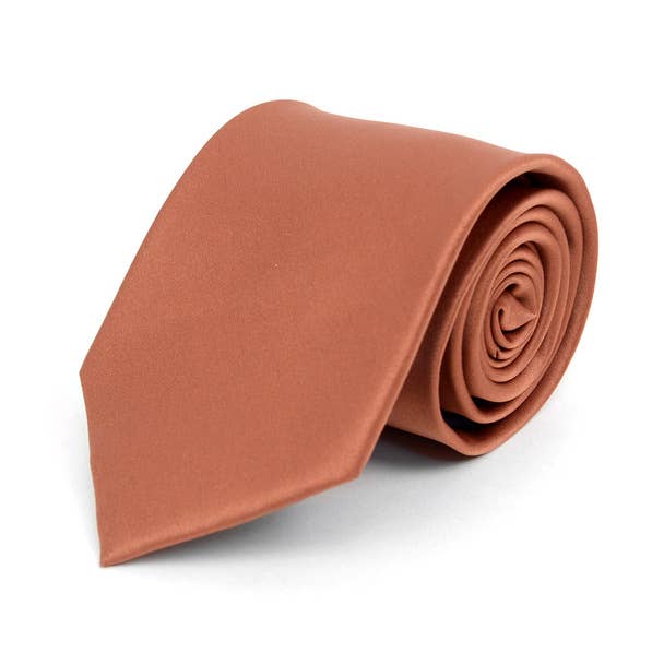 Poly Solid Satin Tie