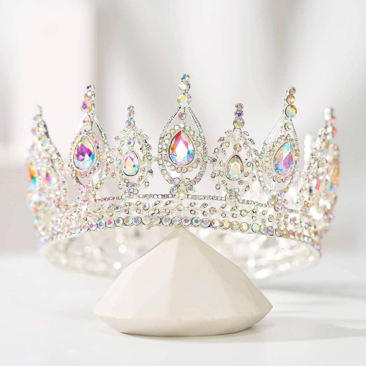 SWEETV Royal Queen Crown for Women: Silver