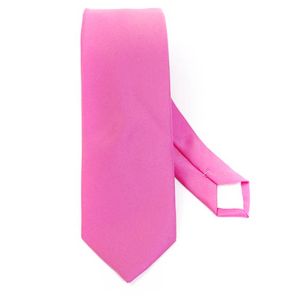 Poly Satin Solid 2.75" Slim Tie