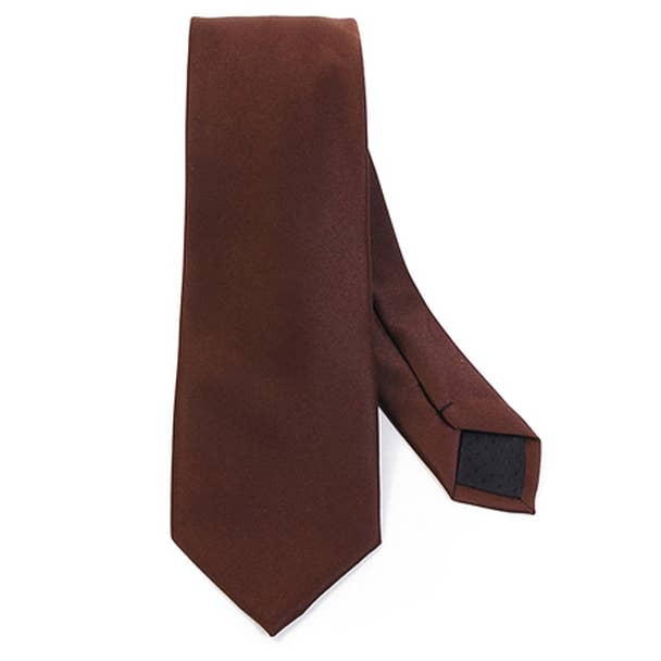 Poly Satin Solid 2.75" Slim Tie