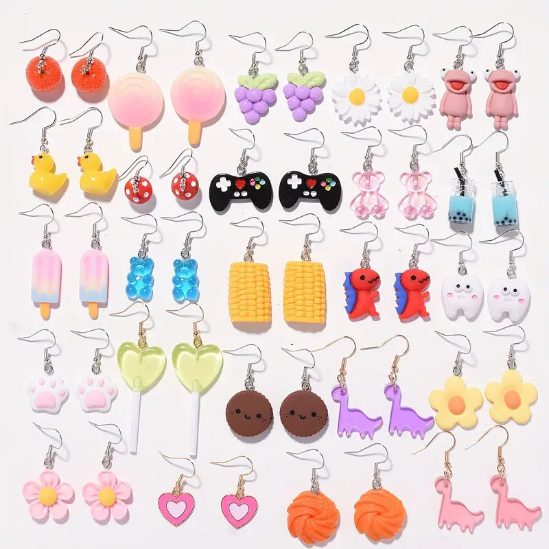 Cartoon Bead Earrings