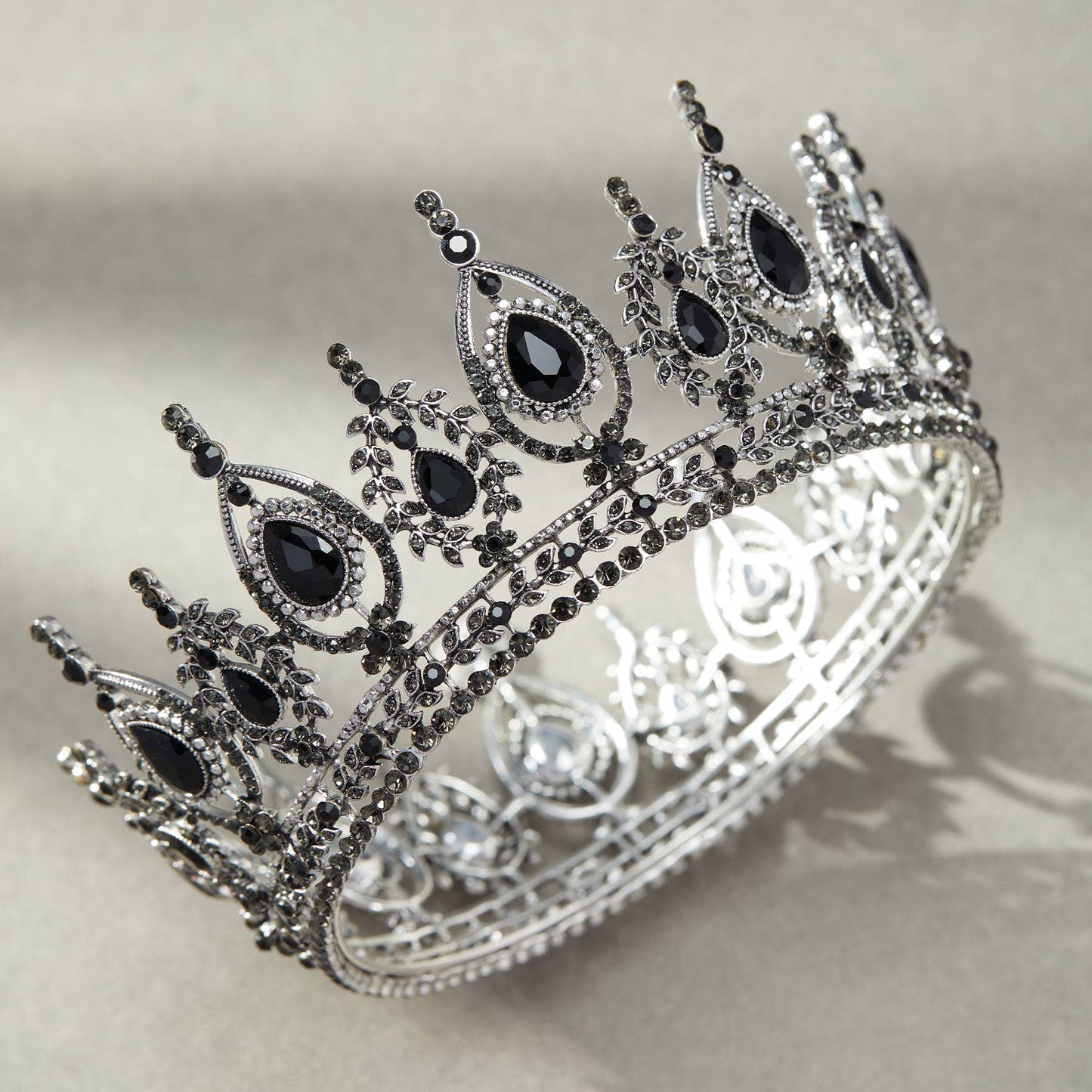 SWEETV Royal Queen Crown for Women: Black