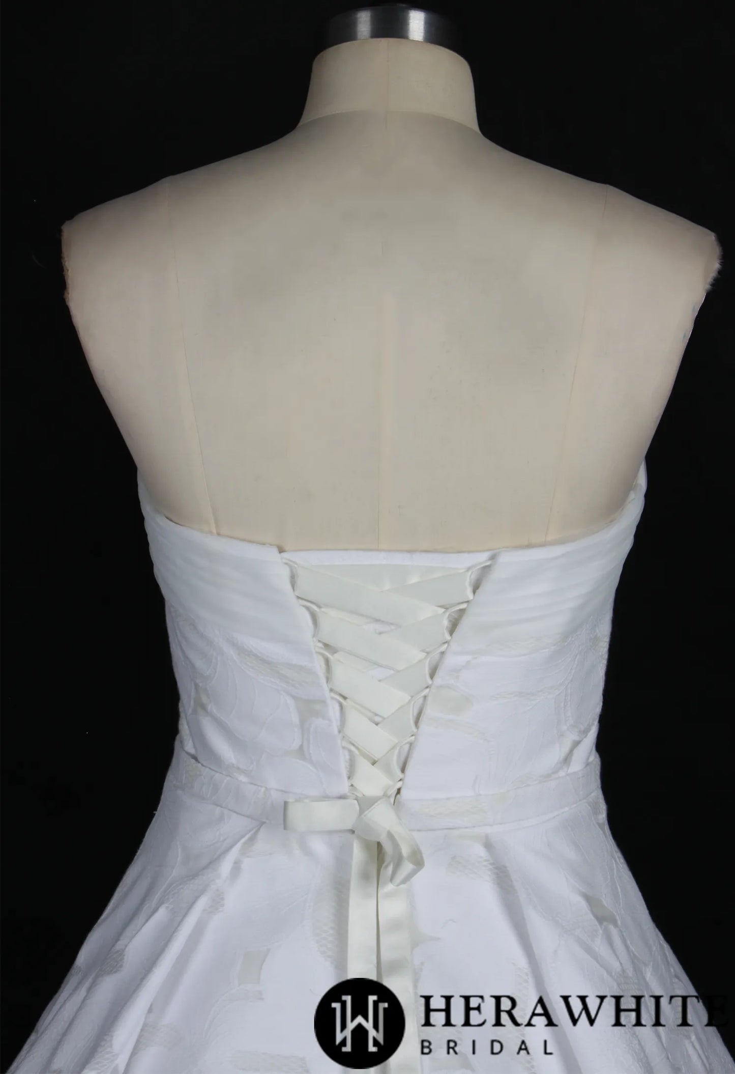 Strapless Bridal Gown With Beading Flower