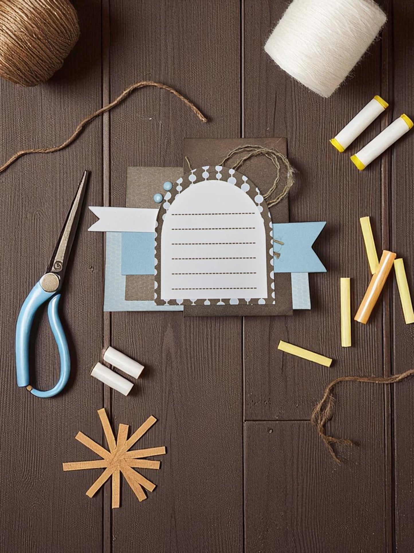 Paper embellishments for Crafts