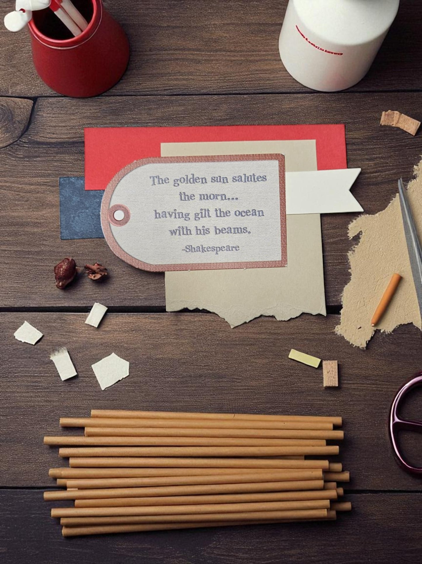 Paper embellishments for Crafts