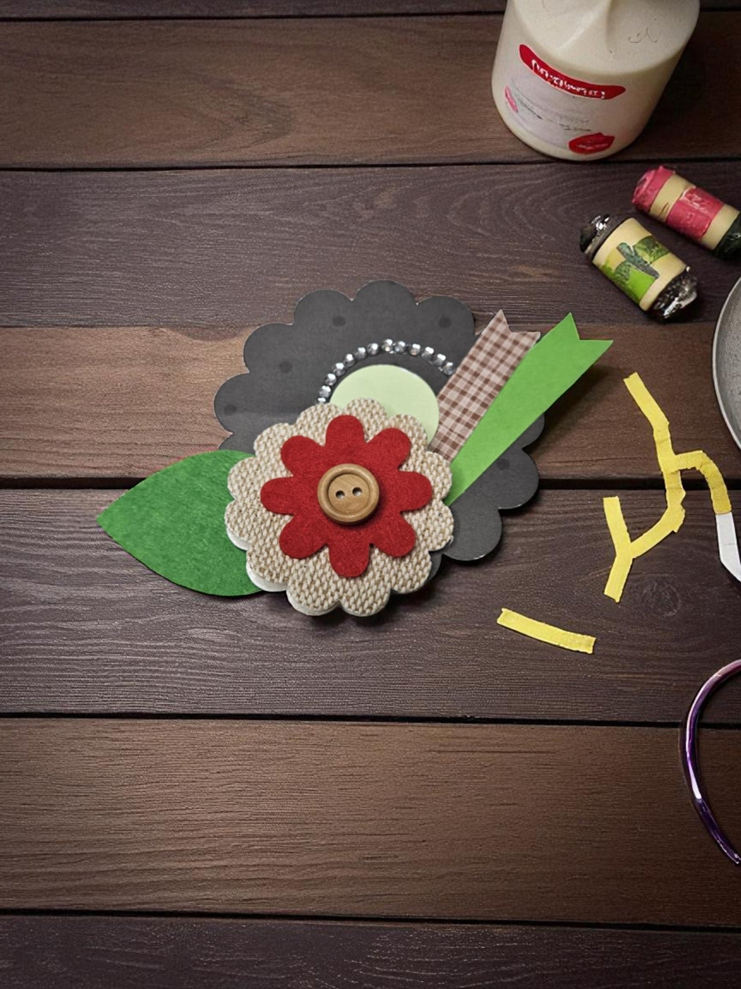 Paper embellishments for Crafts