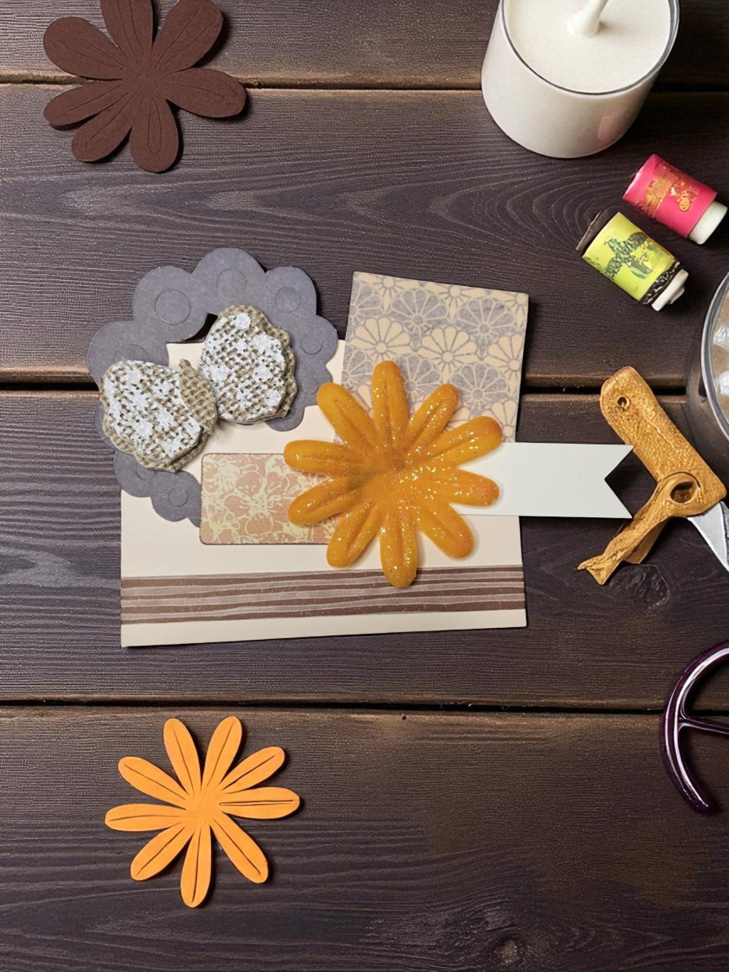 Paper embellishments for Crafts