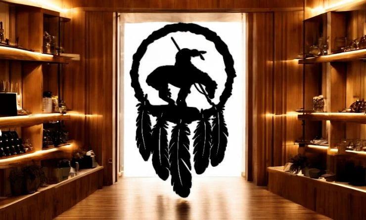 METAL Dream catcher end of trail
