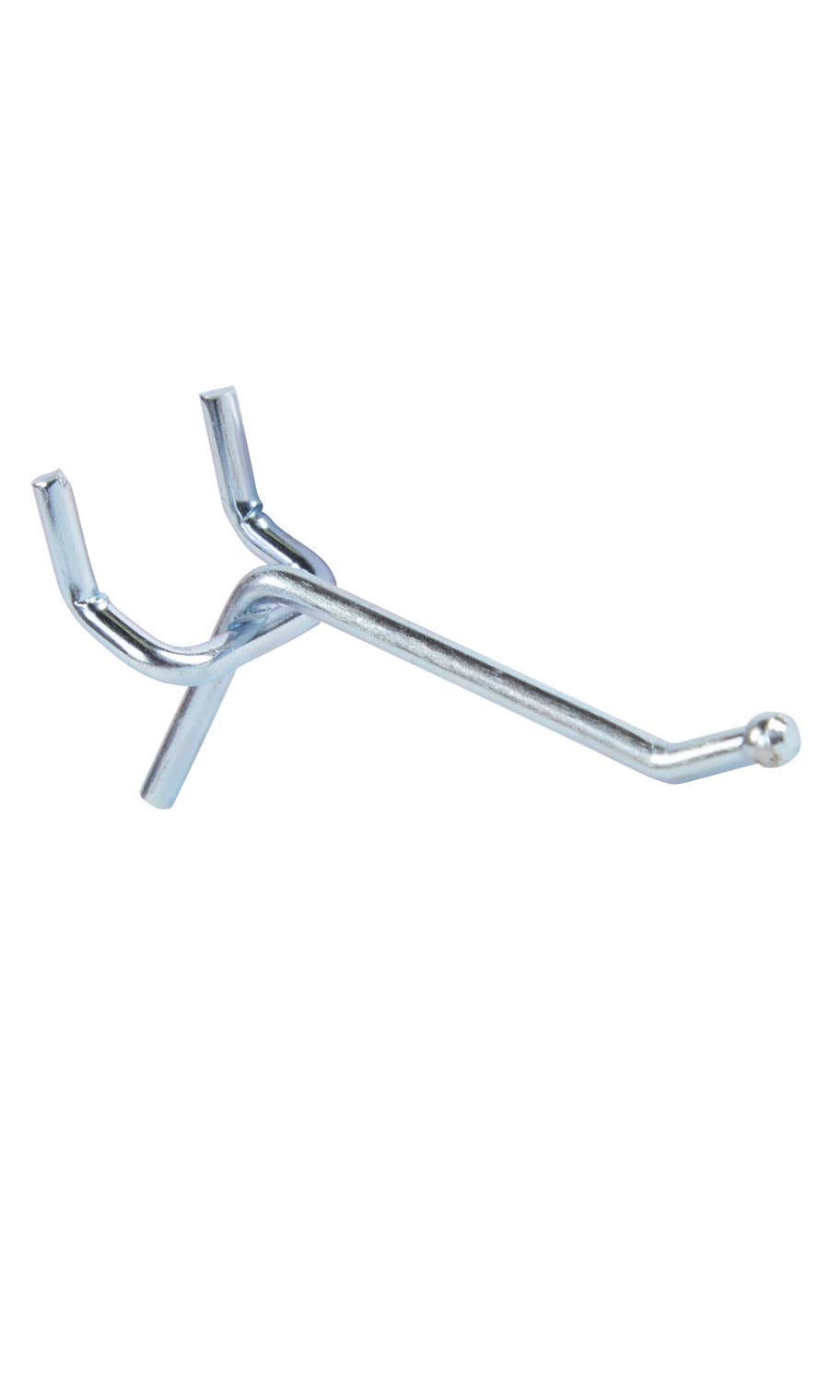 Chrome Peg Hook for 1/8" or 1/4" Pegboard - Pack of 20