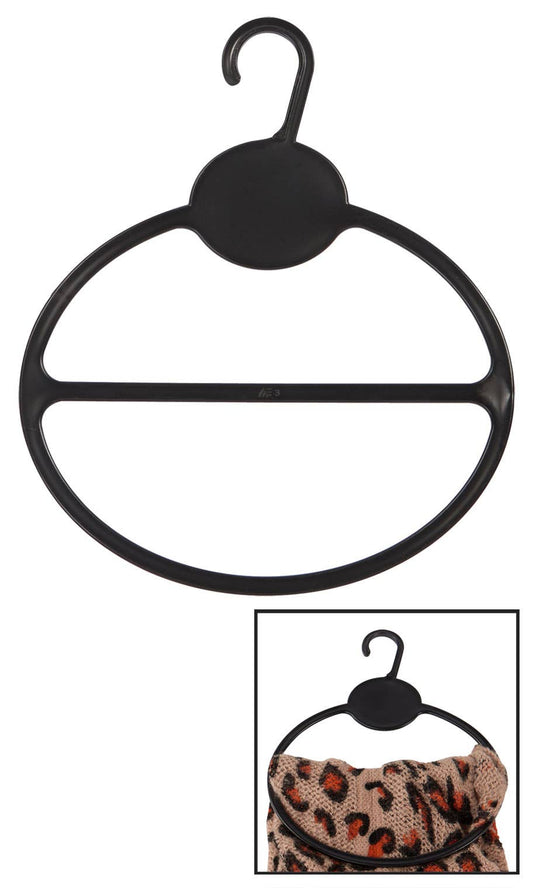 Black Scarf Hangers - 6"H x 5"W - Pack of 50