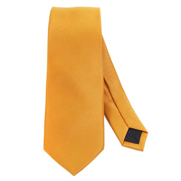 Poly Satin Solid 2.75" Slim Tie
