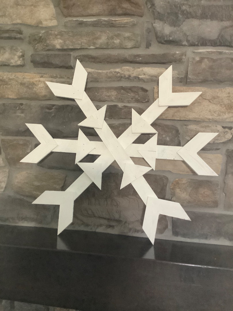 Wooden snowflake