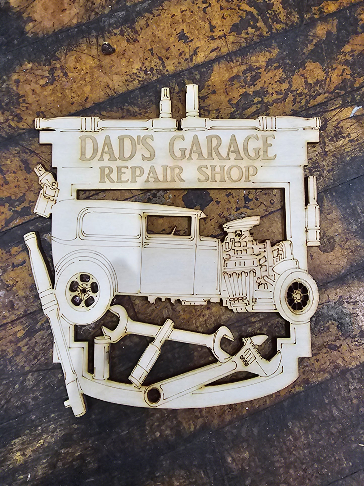 Dad's garage repair shop