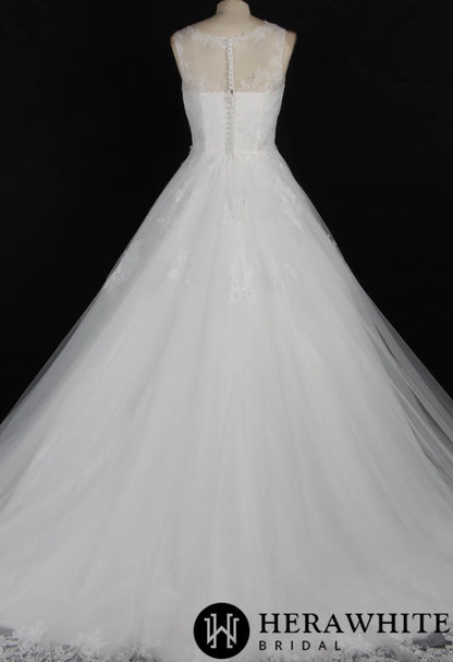 Strapless Lace AppliquÃ©s Beach Wedding Dress