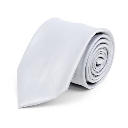 Poly Solid Satin Tie
