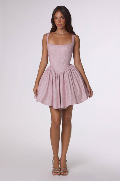 GLITTERING A-LINE MINI