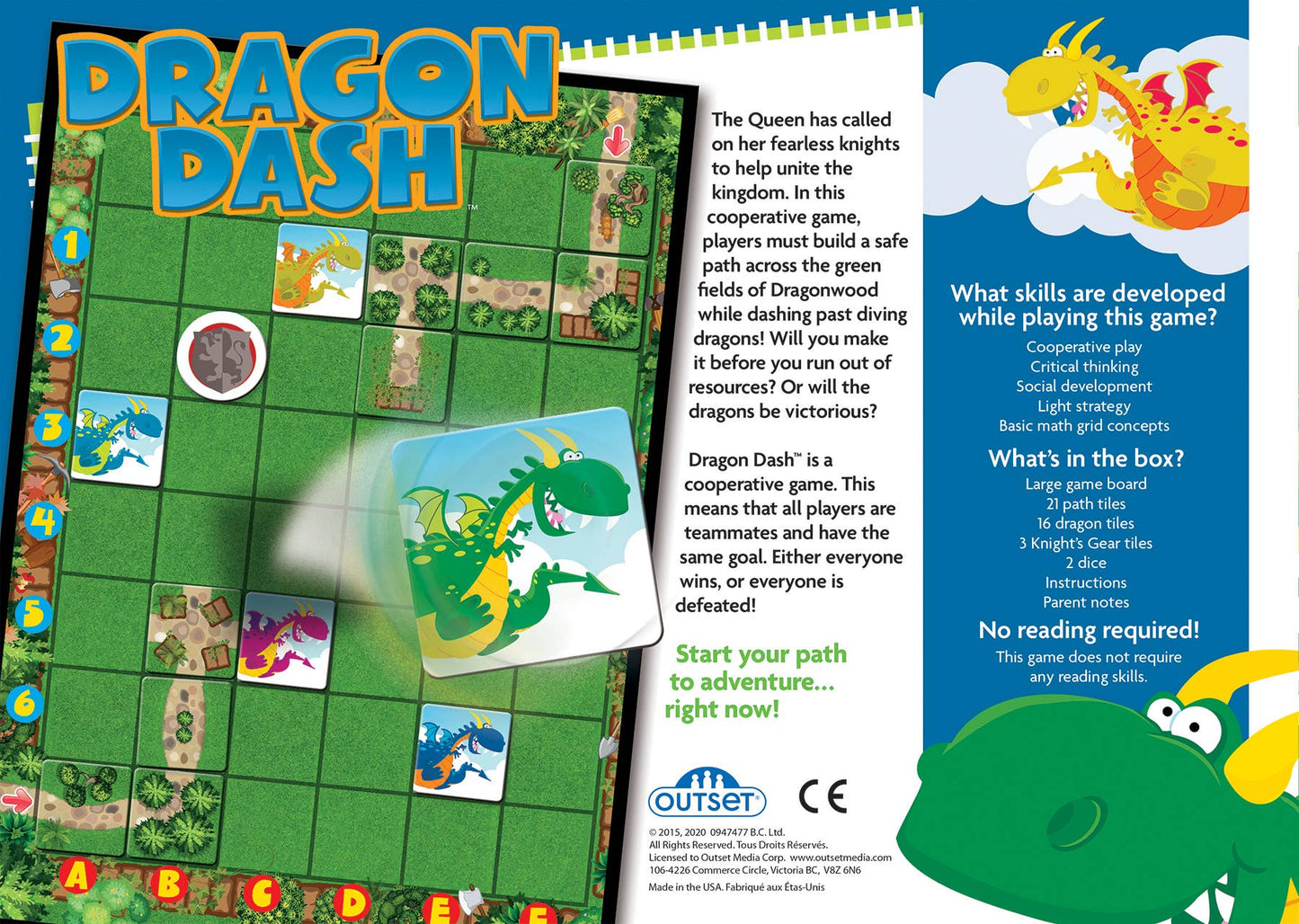 Dragon Dash™ (Board Game): Knights vs. Dragons Adventure