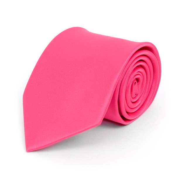 Poly Solid Satin Tie