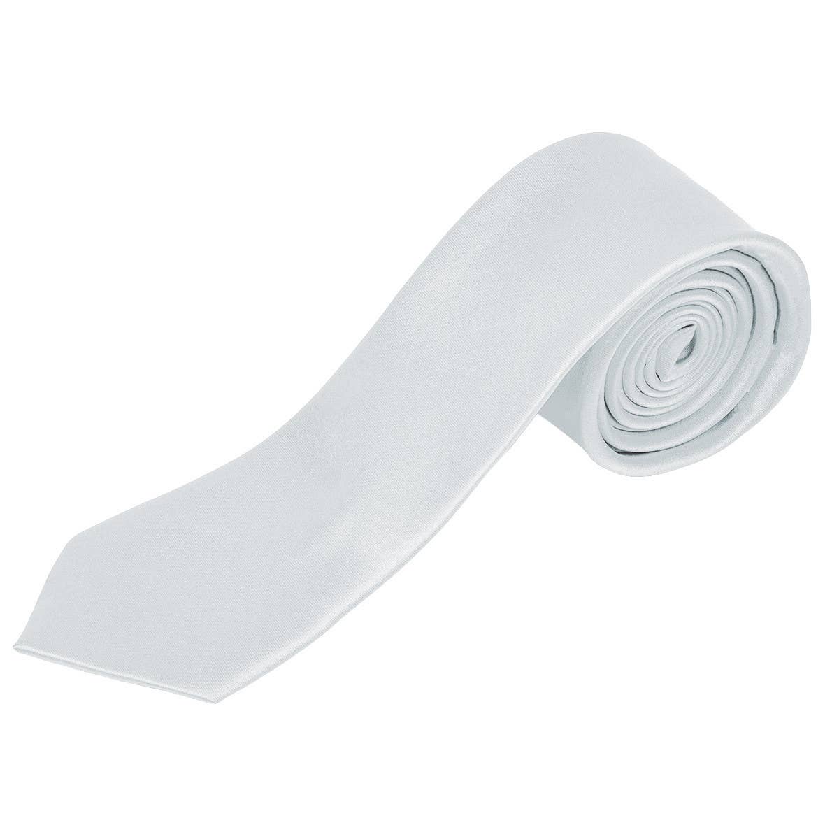 [Promotion] Poly Satin Solid 2.5" Slim Tie